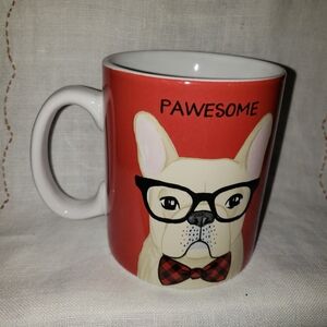 "Pawesome" Dog Mug with Glasses